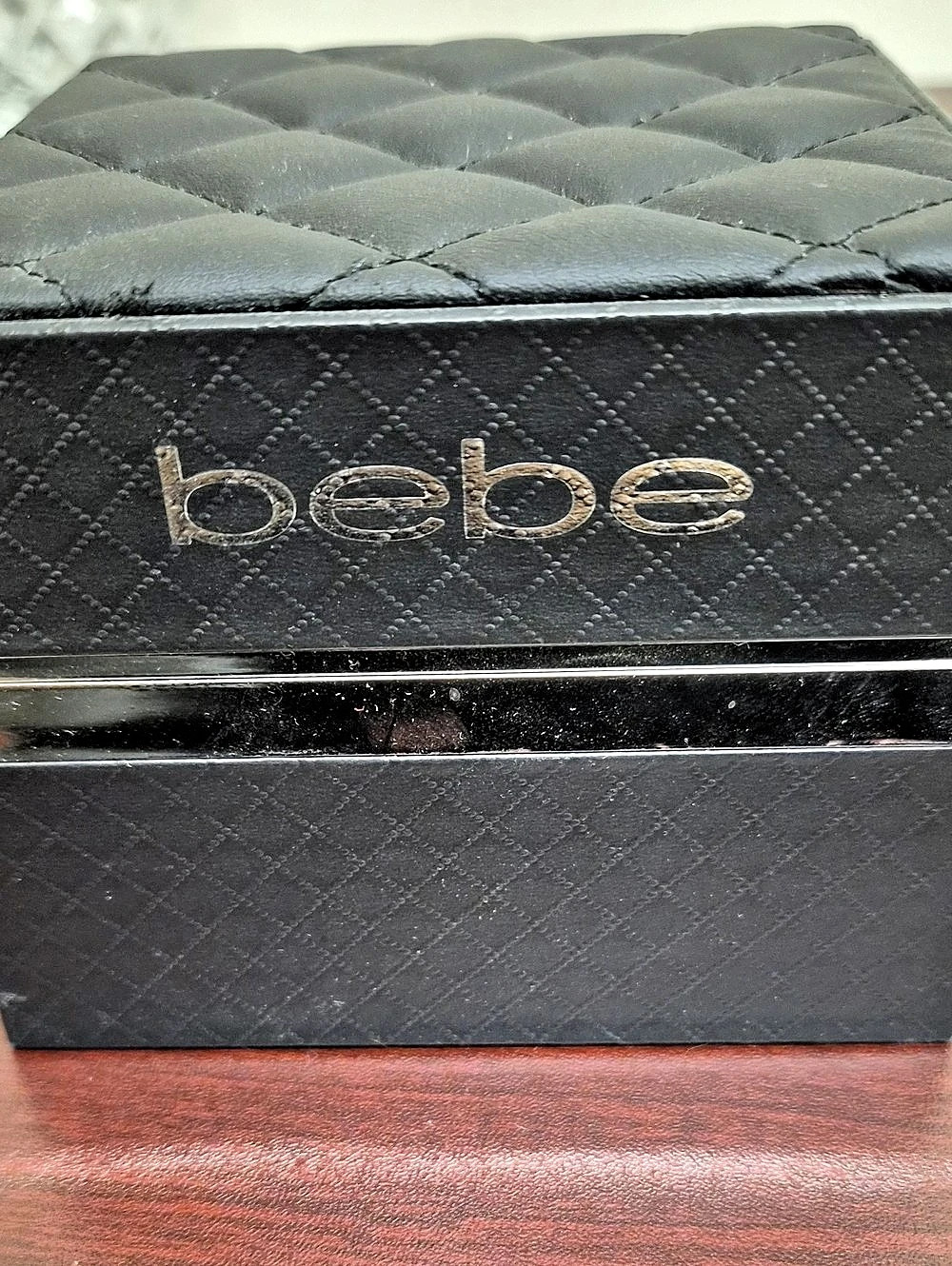 bebe Rhinestone Heart Watch in Pink & Gold (NEEDS BATTERY) - Picture 6 of 6